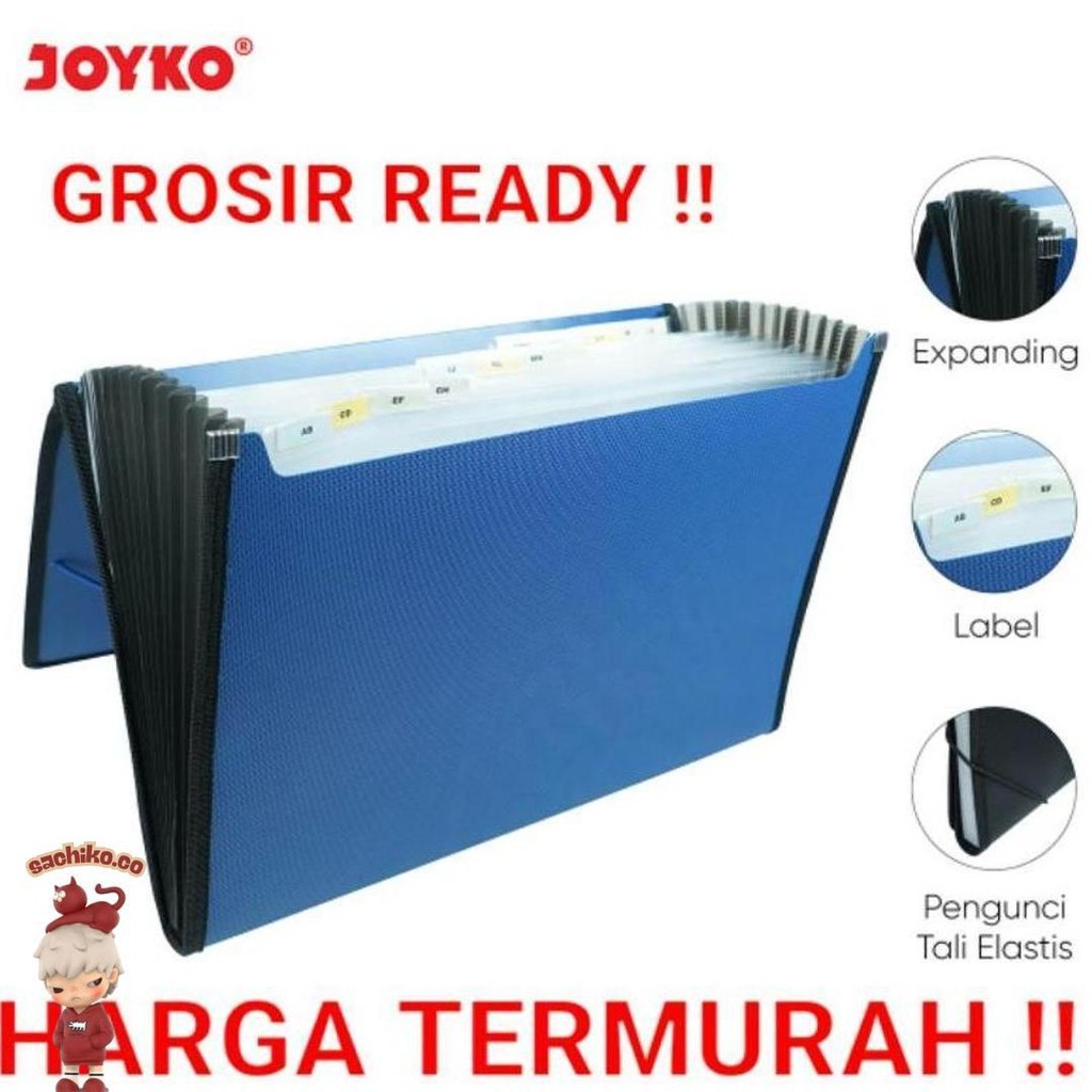 

Joyko Expanding File Folio F4 13 Pockets / Map Harmonika Serbaguna Organiser Dokumen Ef-2538 Cod