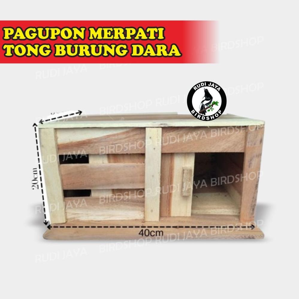 g-24 GUPON Pagupon Merpati Tong Burung Dara Murah Pintu Geser Slorok Model Sekat Bahan Kayu Kuat Ter