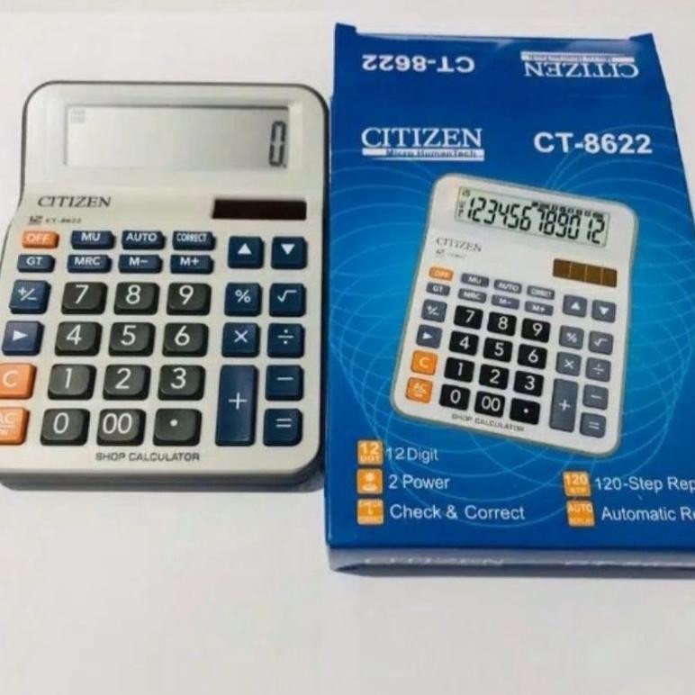 

KT78 KALKULATOR MEJA CITIZEN CT 8622 - Check & Correct Calculator CT8622 Termurah