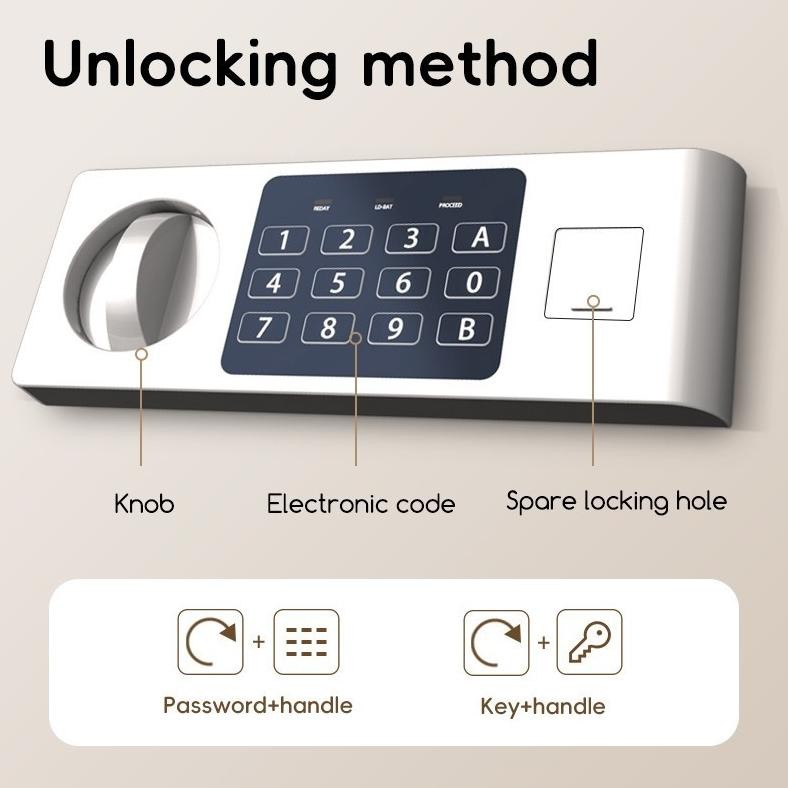 

HRN-813 Brankas Digital DELI ET-524 / Safe Deposit Box / Cash Box ET524 Berkualitas