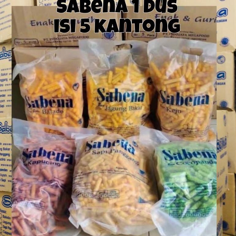 

tru-63 SABENA KARTON - Sabena DUS - Snack isi 5 karung COD bebas mix rasa Terlaris