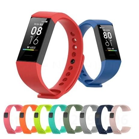 gha-65 Strap Mi Smart Band 4C Silicone Rubber / Tali Pengganti Jam Tangan Redmi Band Silikon Rubber 