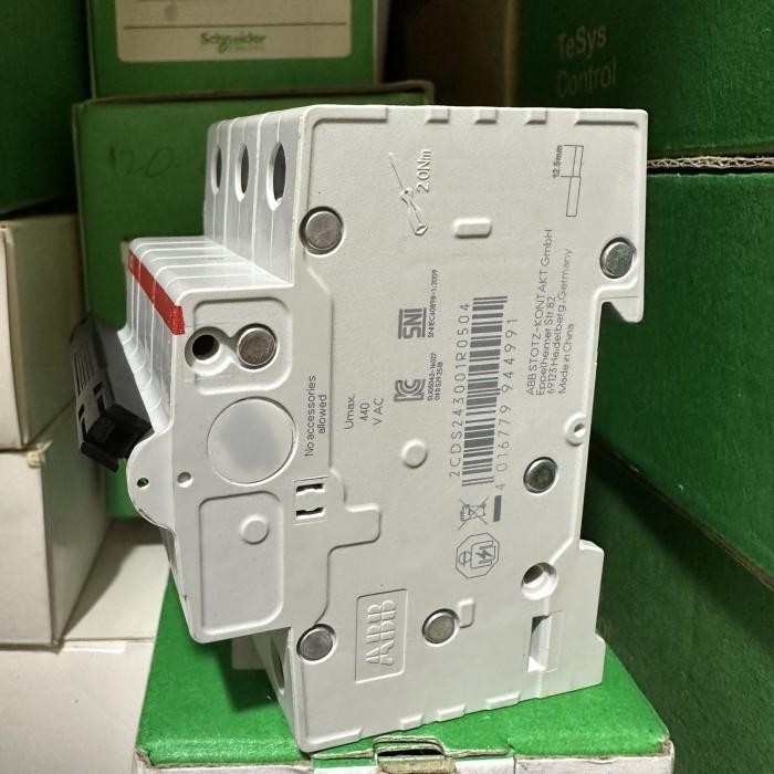 Sh203L 3P 50A Mcb Abb 4.5Ka Sh203L C50 Original Dan Terpercaya