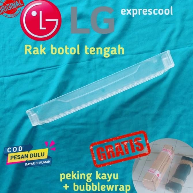 Termantab] RAK BOTOL RAK MINUM KULKAS LG EXPRESCOOL 1PINTU BEKAS