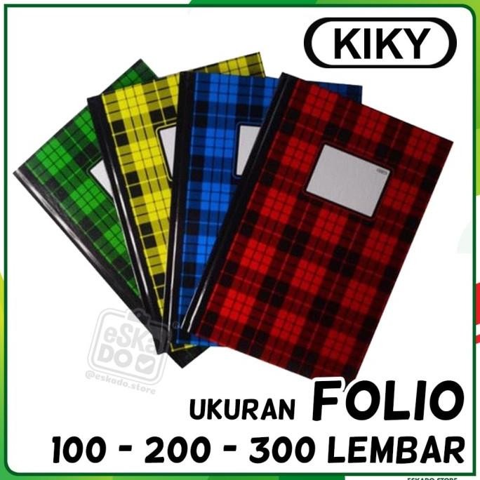 

New!! Buku Folio Kiky Hard Cover Ukuran Folio ( Motif Random )