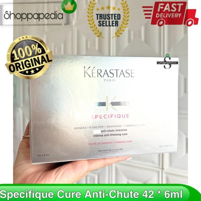 TERMURAH - Kerastase Aminexil cure Anti chute intensive 42 ampul TERMURAH ORI