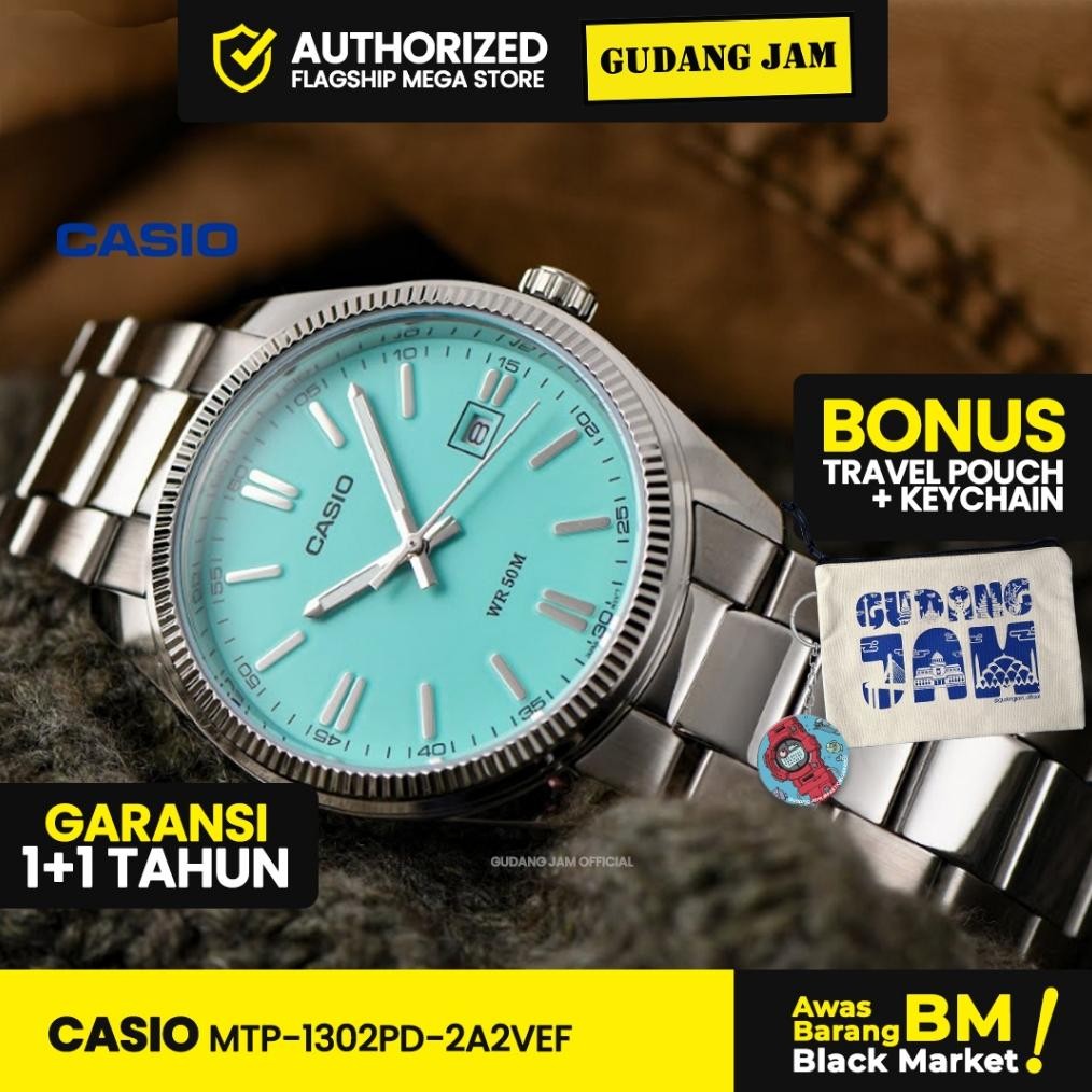 gj-46 LIMITED EDITION Jam Tangan Casio MTP-1302PD-2A2VEF MTP-1302PD-2A2 MTP-1302PD MTP-1302 MTP1302P