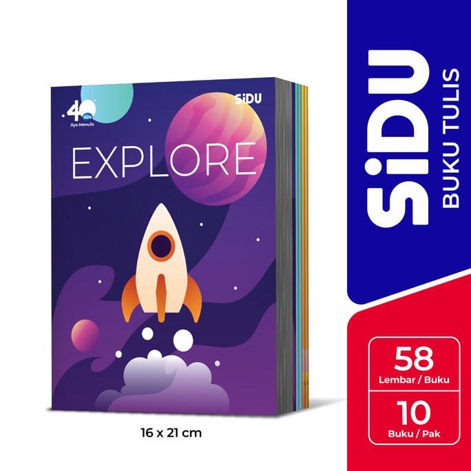 

Sale!! Sidu Buku Tulis 58 Lembar - Isi 10 Buku Sdu Eb 58