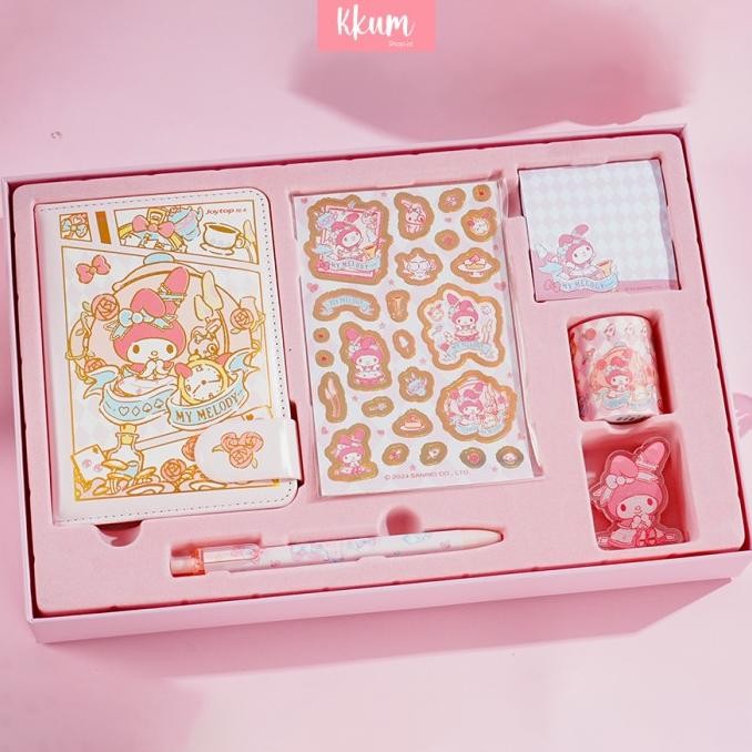 

New!! 6 In 1 Sanrio Stationery Gift Set Journal Diary Book