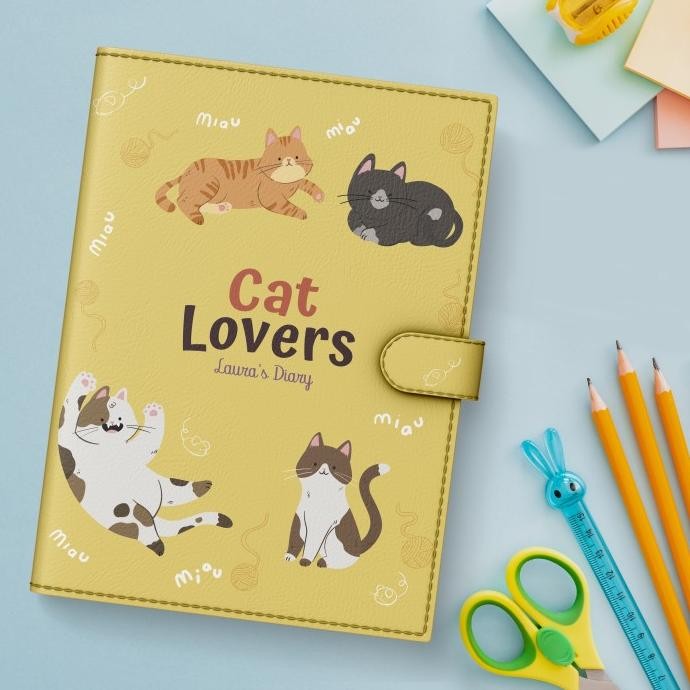 

Promo!! Custom Binder A5 Print Uv Notebook Kulit Buku Catatan Agenda Planner