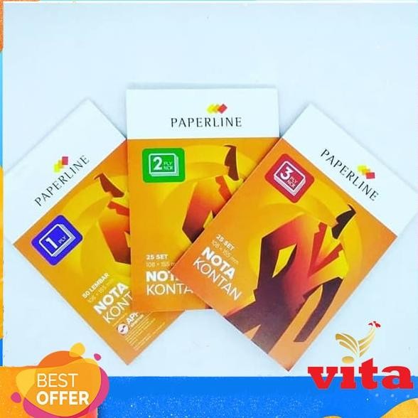 

Promo!! Paperline Nota Bon Kontan 10Pcs