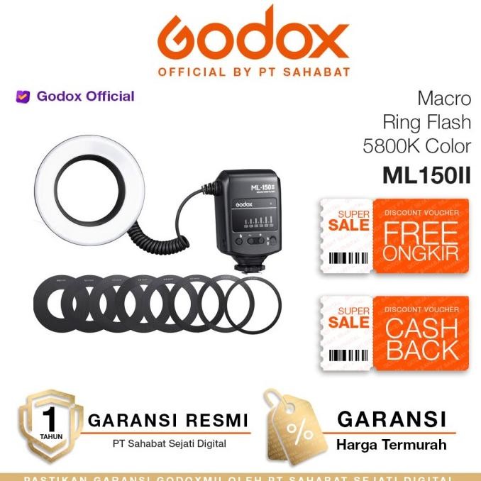 TERBARU - Godox ML-150 II Macro Ring Flash
