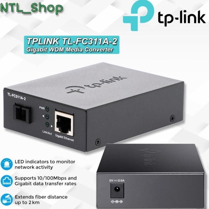 TPLINK TL-FC311A-2 Gigabit WDM Media Converter