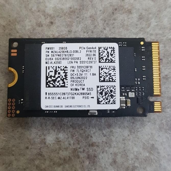 TERMURAH - ssd 256 gb m.2 nvme 2242