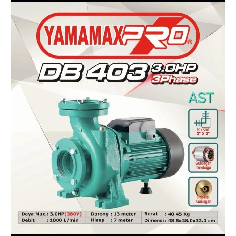 ><><><] Pompa Air Centrifugal Irigasi DB 403 3HP | YAMAMAX PRO