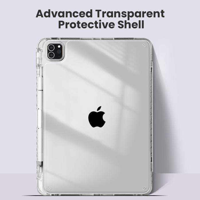 Viral Acrylic 3 Fold Case + Pen Slot Casing Akrilik Skin Tablet Apple Protective Cover With Pen Slot