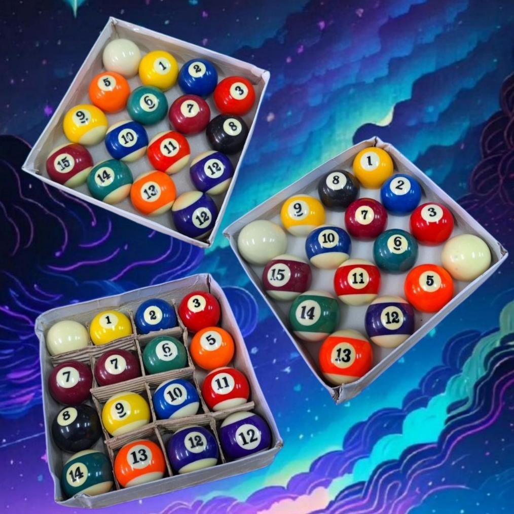 se-7 BOLA BILLIARD SATUAN JUAL ECERAN UKURAN SEDANG ECERAN Termurah