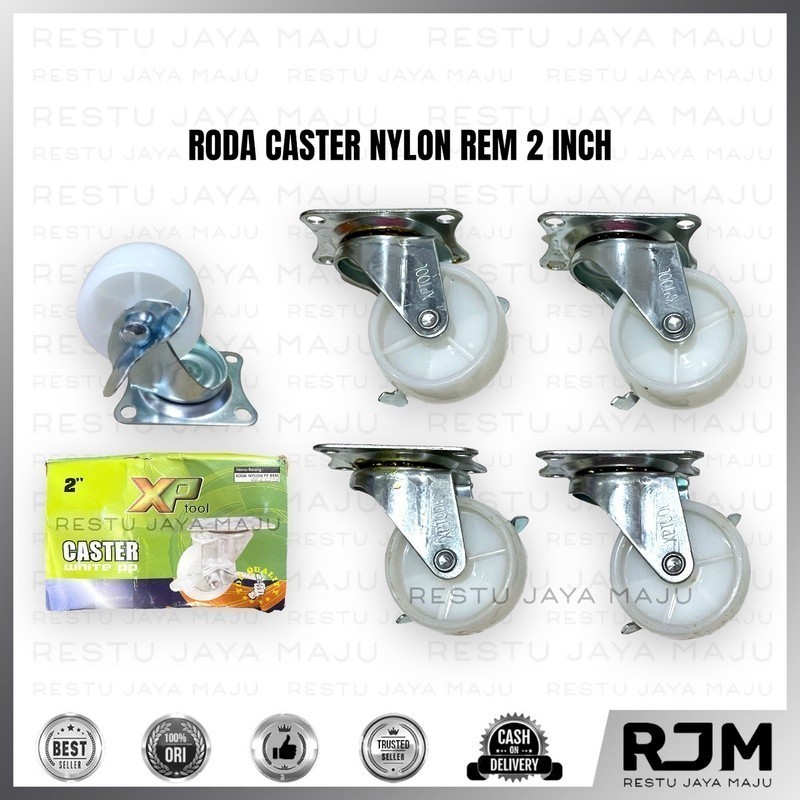 XP TOOL Roda Hidup Mati Rem 2 3 4 5 6 " inch Etalase Trolley Troli