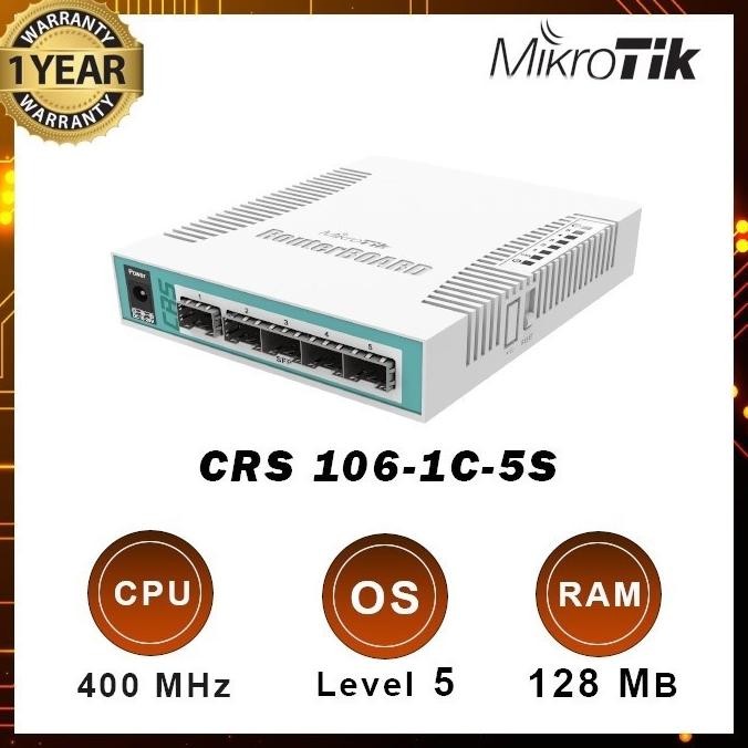 MikroTik CRS 106 1C 5S CRS106-1C-5S