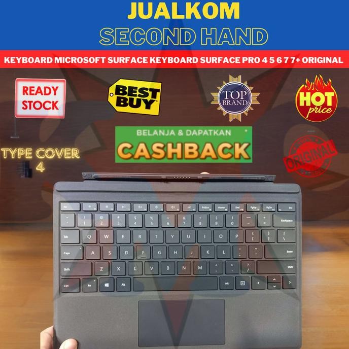 Keyboard Microsoft Surface Keyboard Surface Pro 4 5 6 7 7+ Original New Stok
