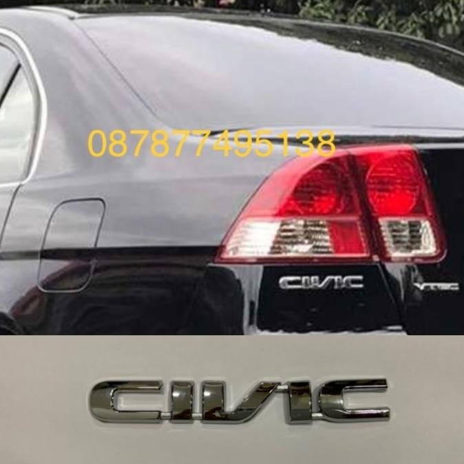EMBLEM CIVIC UNTUK HONDA CIVIC ES TAHUN 01 02 03 04 05 BEST QUALITY