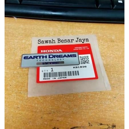 EMBLEM COVER MESIN EARTH DREAMS TECHNOLOGY IVTEC CITY RS HATCHBACK GN5 TERMURAH