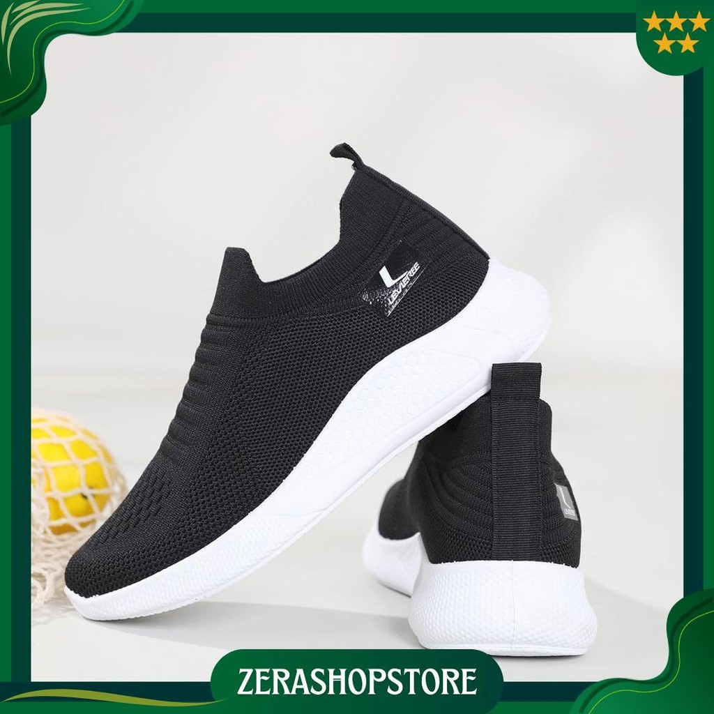 Plk Free Box Size 32-40 Sepatu Hitam Anak Dan Wanita Sepatu Slip On Wanita Lv0438 Ori