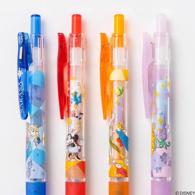 

Diskon!! Zebra Sarasa Fantasy Peter Pan Frozen Tangled Mickey Gel Ink Pen 0.5Mm Pulpen Limited Edition