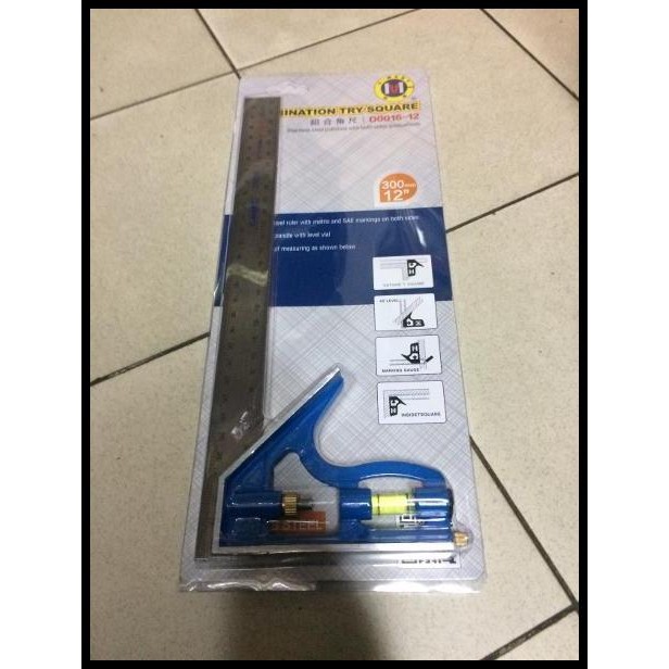 

Penggaris Siku Kombinasi Combination Square 12 Cmart Taiwan
