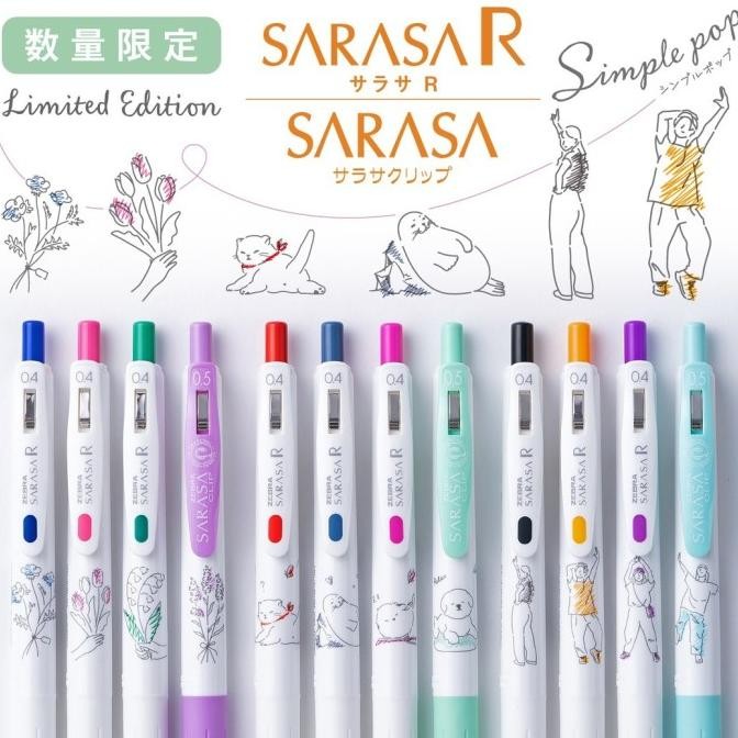 

Murah!! Zebra Sarasa R Simple Pop Animals Gel Ink Pen 0.4Mm Limited Edition