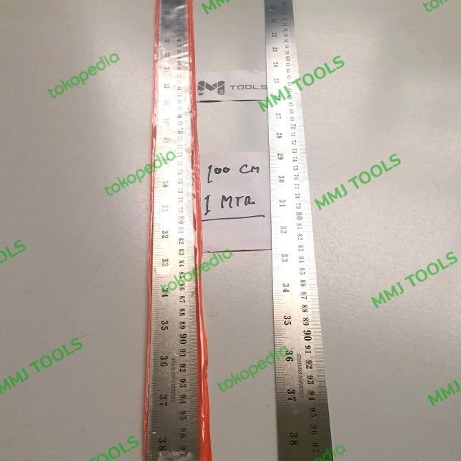 Diskon Penggaris Besi 100 Cm - Mistar Baja 1 Meter