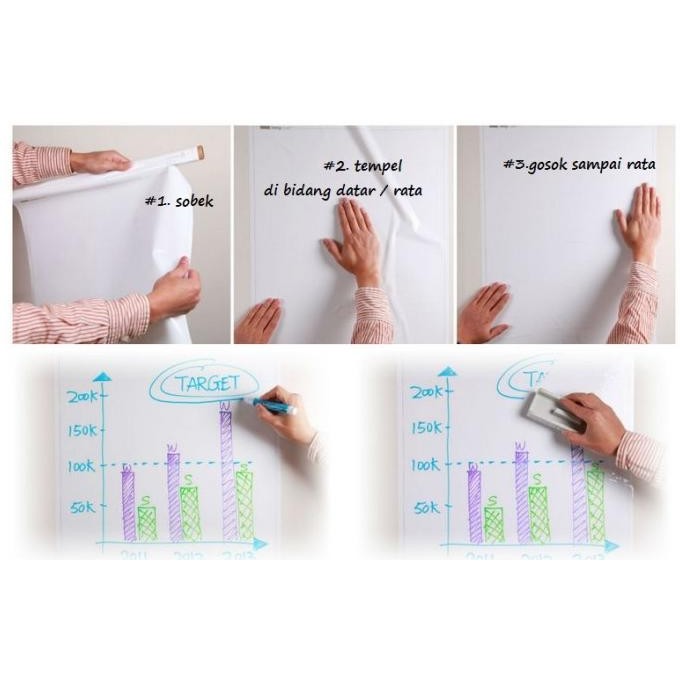 

Promo!! Papan Tulis / Whiteboard Bentuk Kertas Portable - Tidak Perlu Di Paku