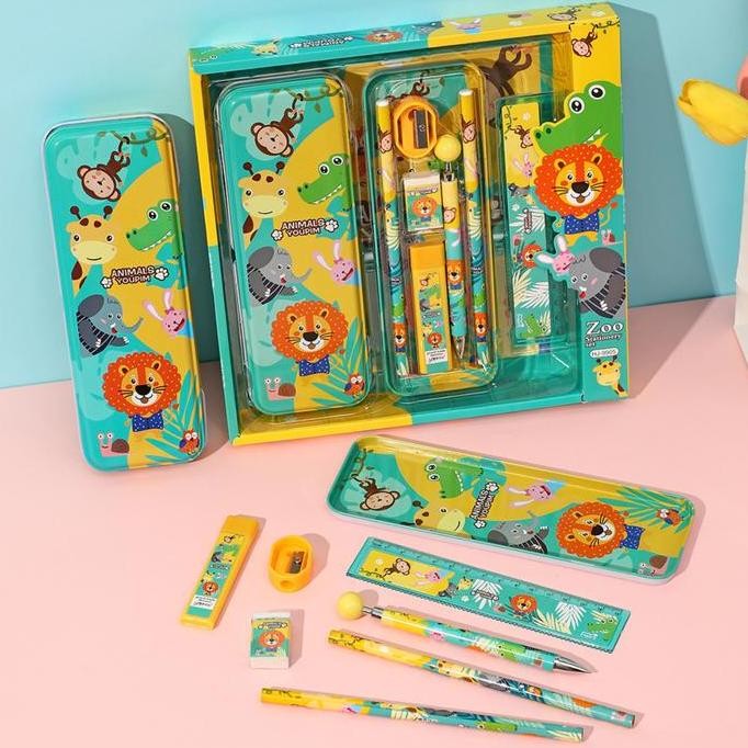 

Promo!! 2010 Stationery Set Kotak Pensil Anak Set 7In1 Stationery Alat Tulis Kotak Pensil Karakter Penghapus Rautan