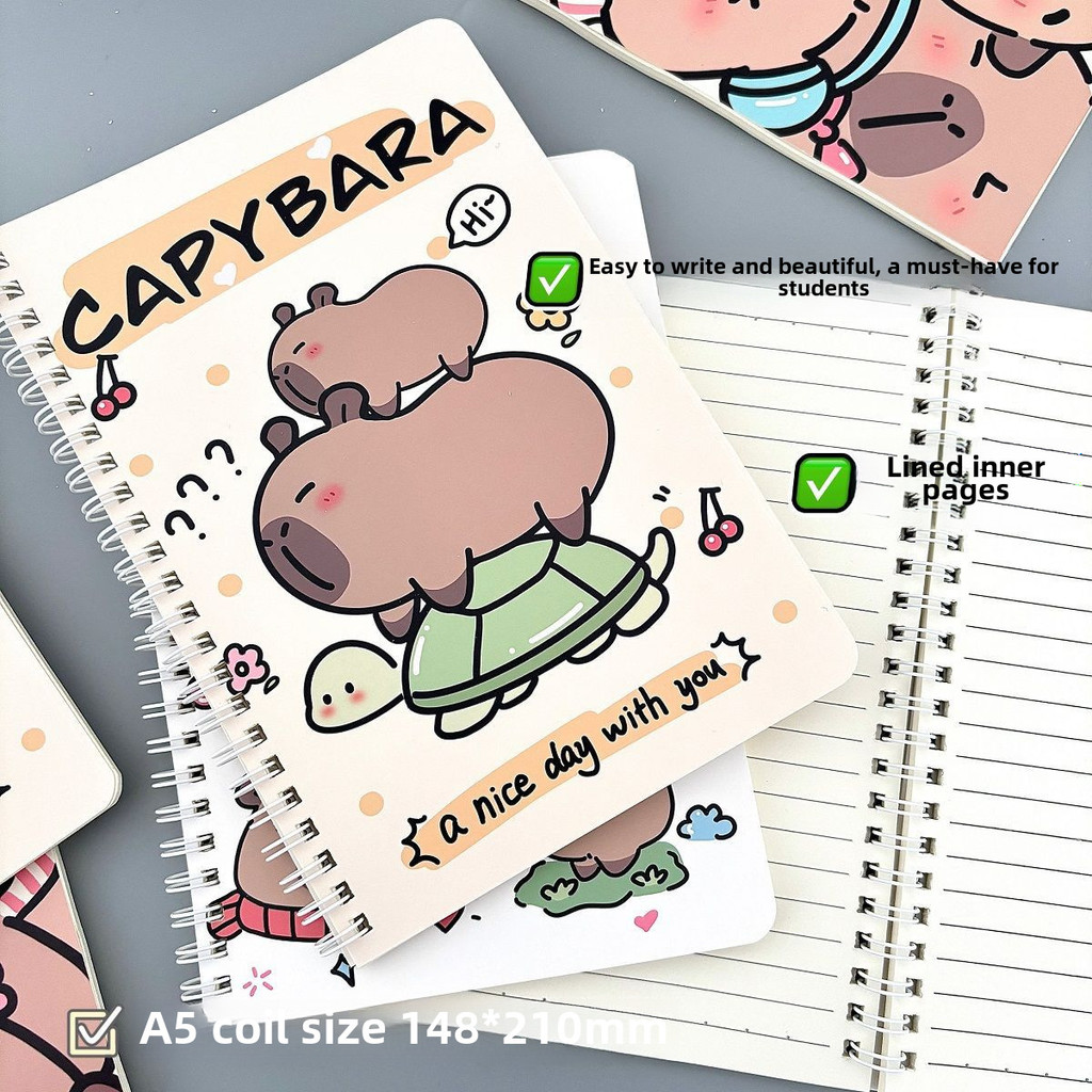 

{Capybara} Buku Tulis A5 Karakter Cute Capybara
