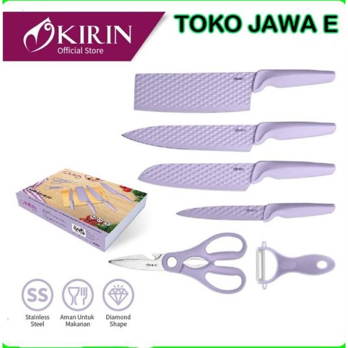 Sale Pisau Set Kirin/Knife Set Kirin Stenlies Steel Knife 6 Pcs