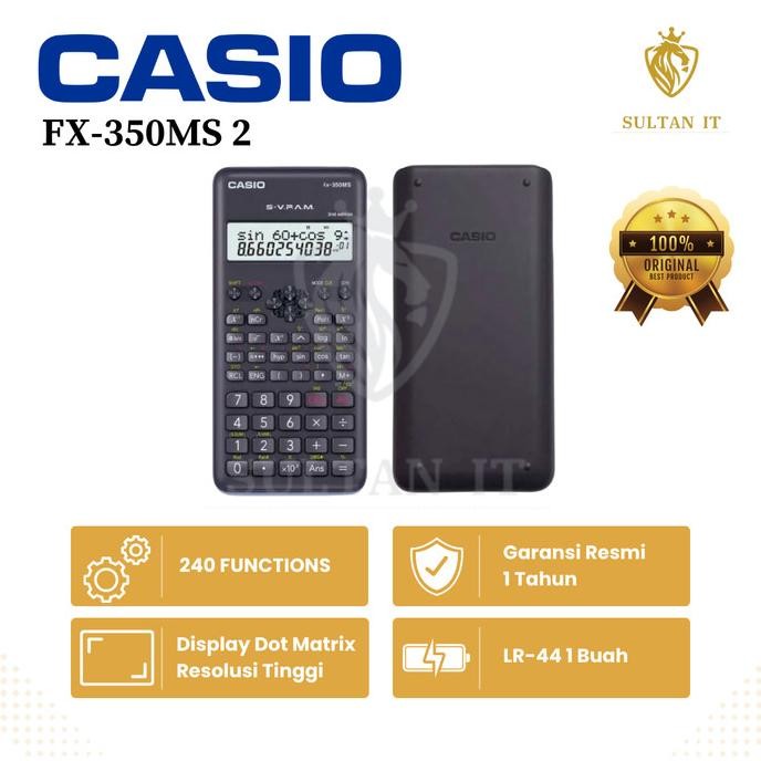 

KALKULATOR SCIENTIFIC CASIO FX 350MS 2 ORIGINAL