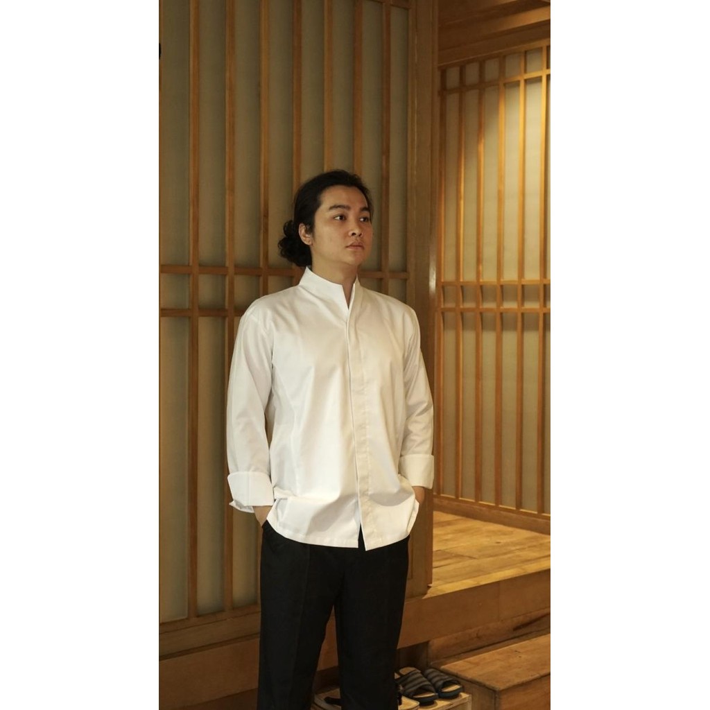 Tokyo" Style Chef Jacket / Seragam Kitchen Unisex / Aksara Chef Jacket / Baju Chef / Baju Koki `