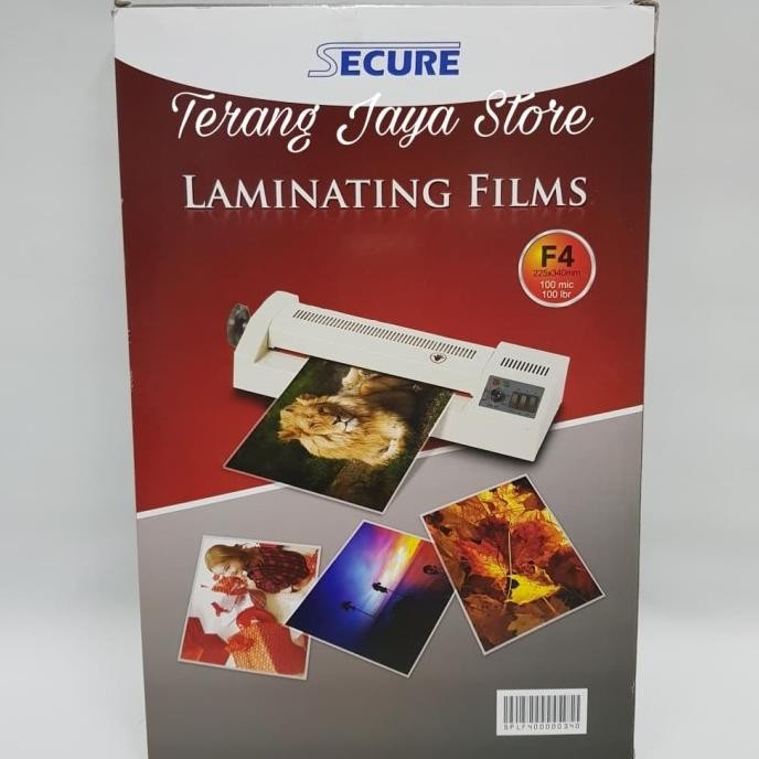 

Laminating Film Secure F4 100Micron Plastik Laminating Secure F4
