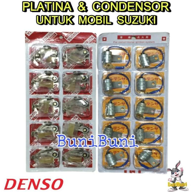 Platina Condensor Set Untuk Mobil Suzuki Carry Extra 1.0 St100 Dan Jimny Katana