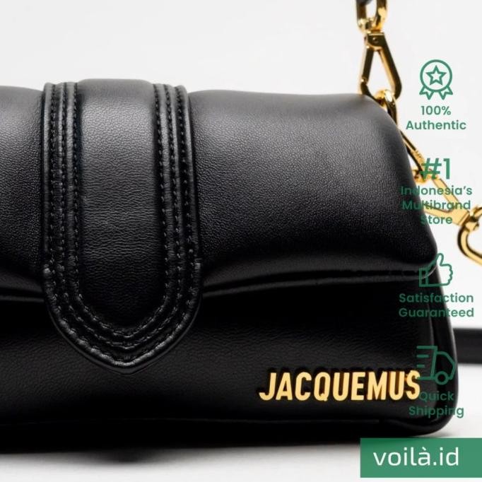 Sale Jacquemus Le Bambimou Mini Puffed Flap Bag Black