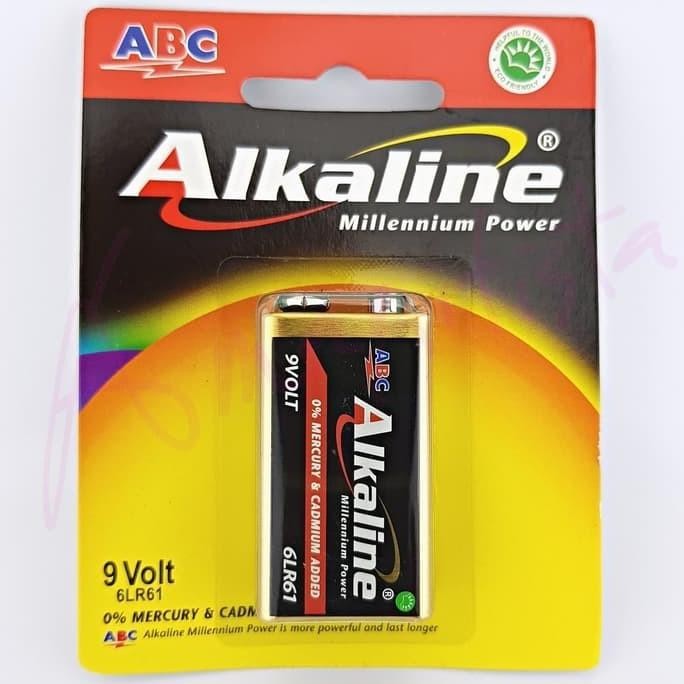 Murah Baterai Kotak Alkaline 9V batre ABC Alkaline 6LR6 1 kotak isi 12 Pack Non COD