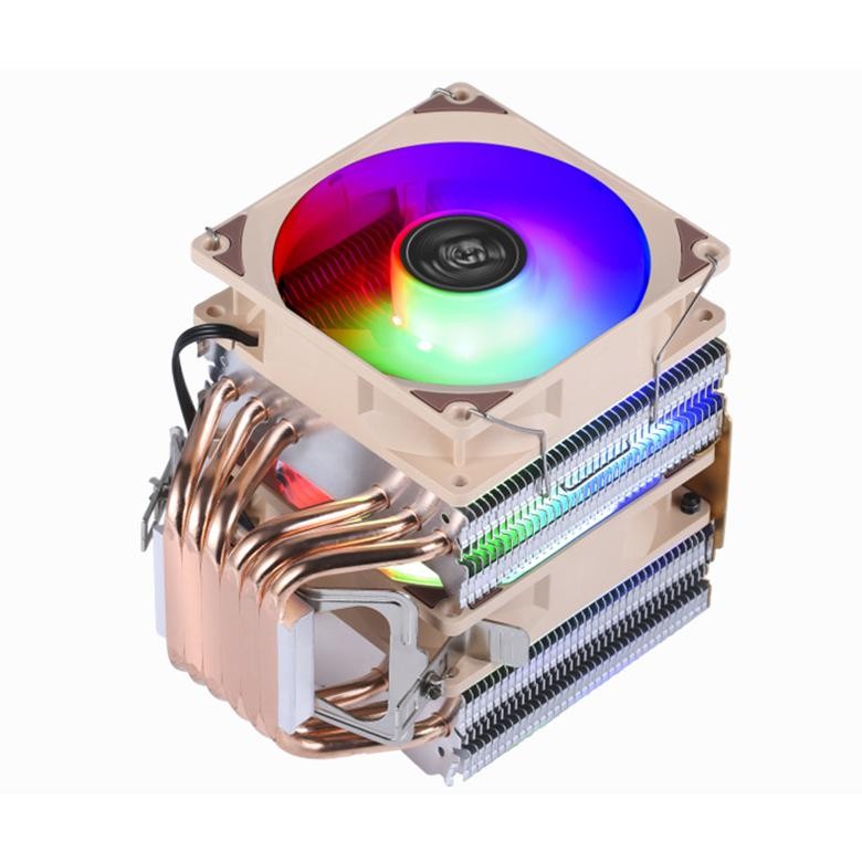 Xuanfeng Xf962 Cpu / Pc Cooler Rgb 90Mm Dual Fan - 6 Heat Pipes