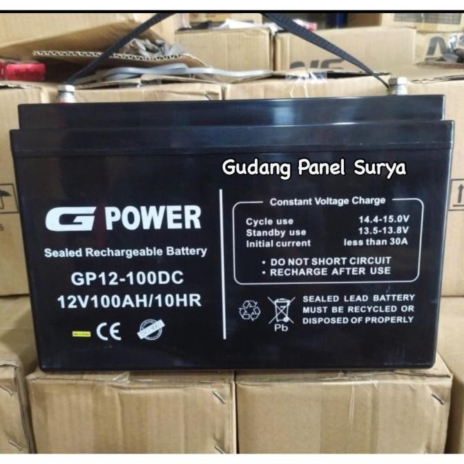 Murah Aki G Power 12V 100AH Battery Baterai GPower 12v 100ah Non COD