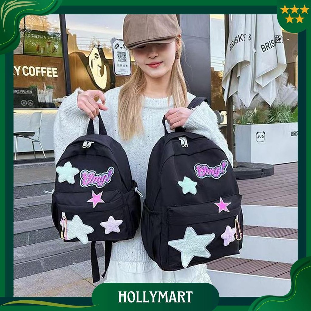 Buzzbag - Tas Ransel Korean Style Sekolah Tas Sekolah Kecil Wanita Korea Tas Aesthetic Korean Style 