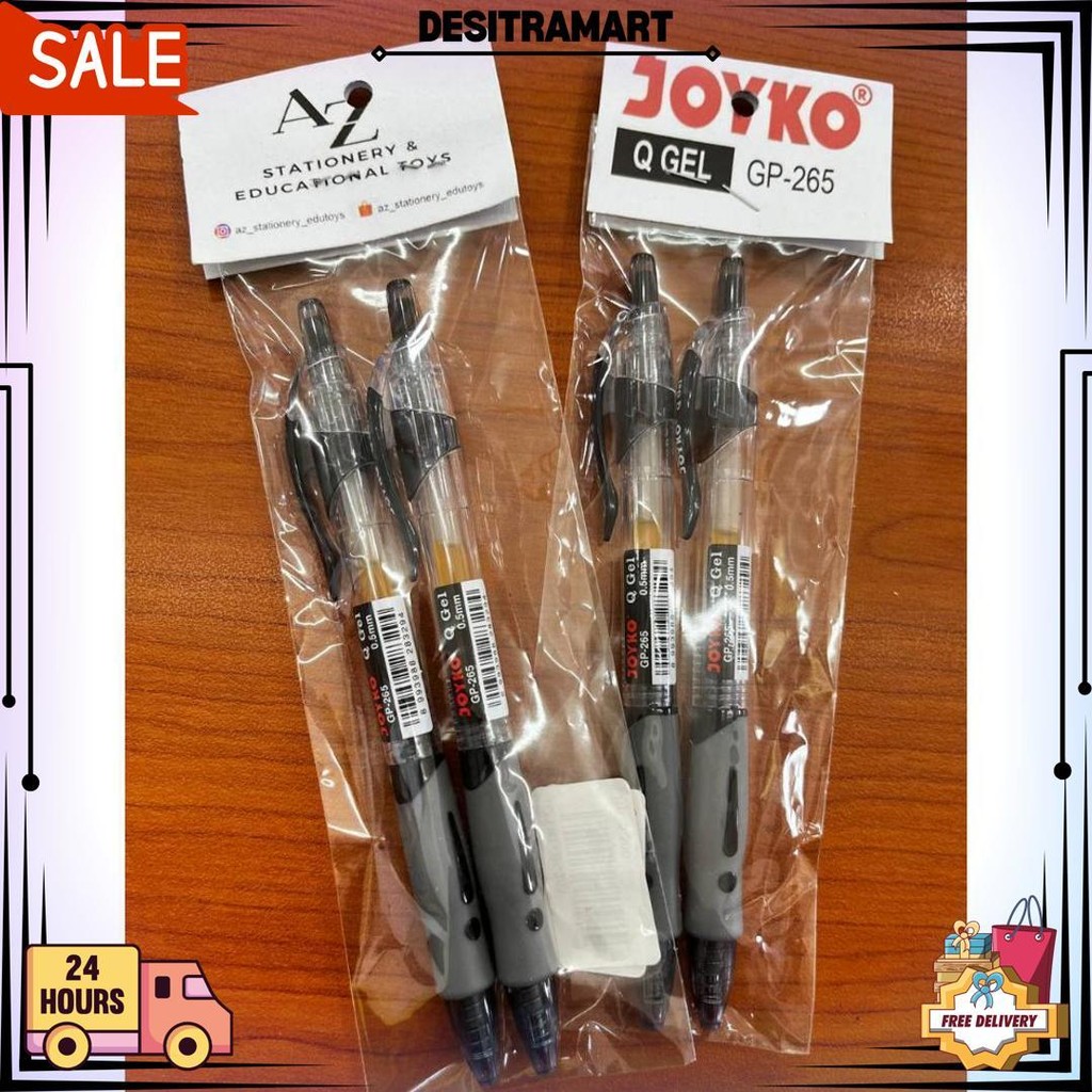 

(2 Pcs) Pulpen Joyko Gp-265 Q Gel 0.5 Mm D Cod