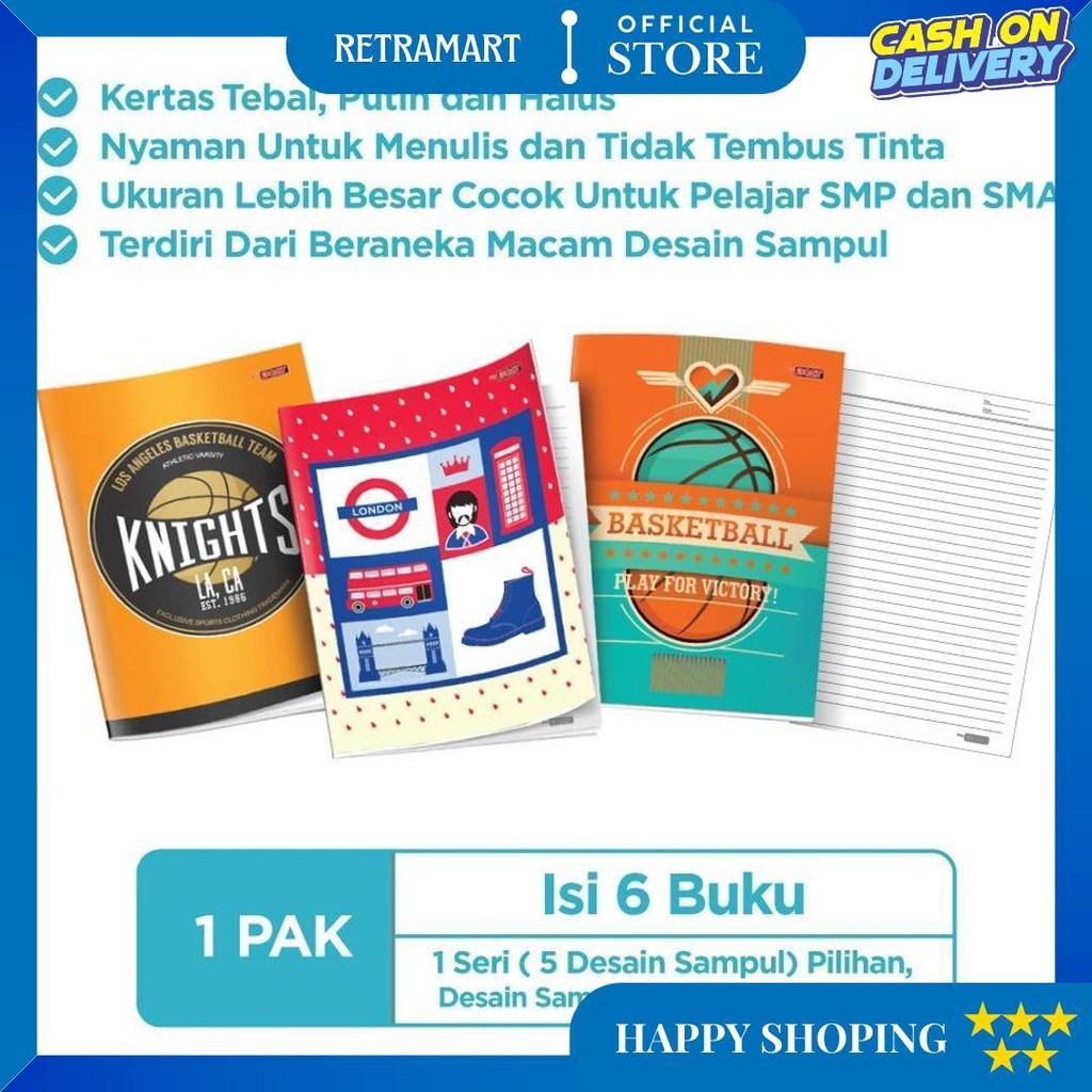 

Tbmo Pack Buku Tulis Eb 42 Big Boss/Maxi D Gratis Ongkir
