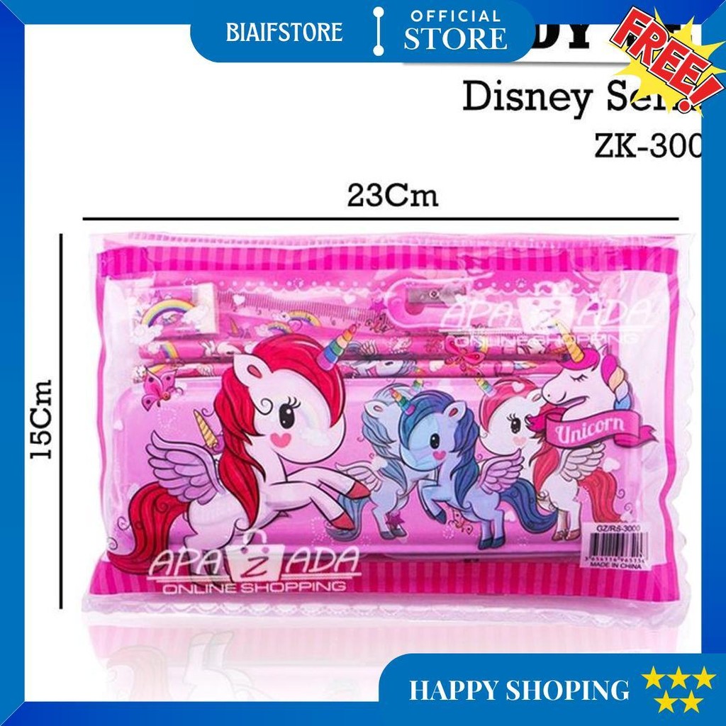 

Apazada - Paket Alat Tulis Study Set Karakter Zk-3000 Perlengkapan Sekolah Stationery Set Pouch D Promo Puncak