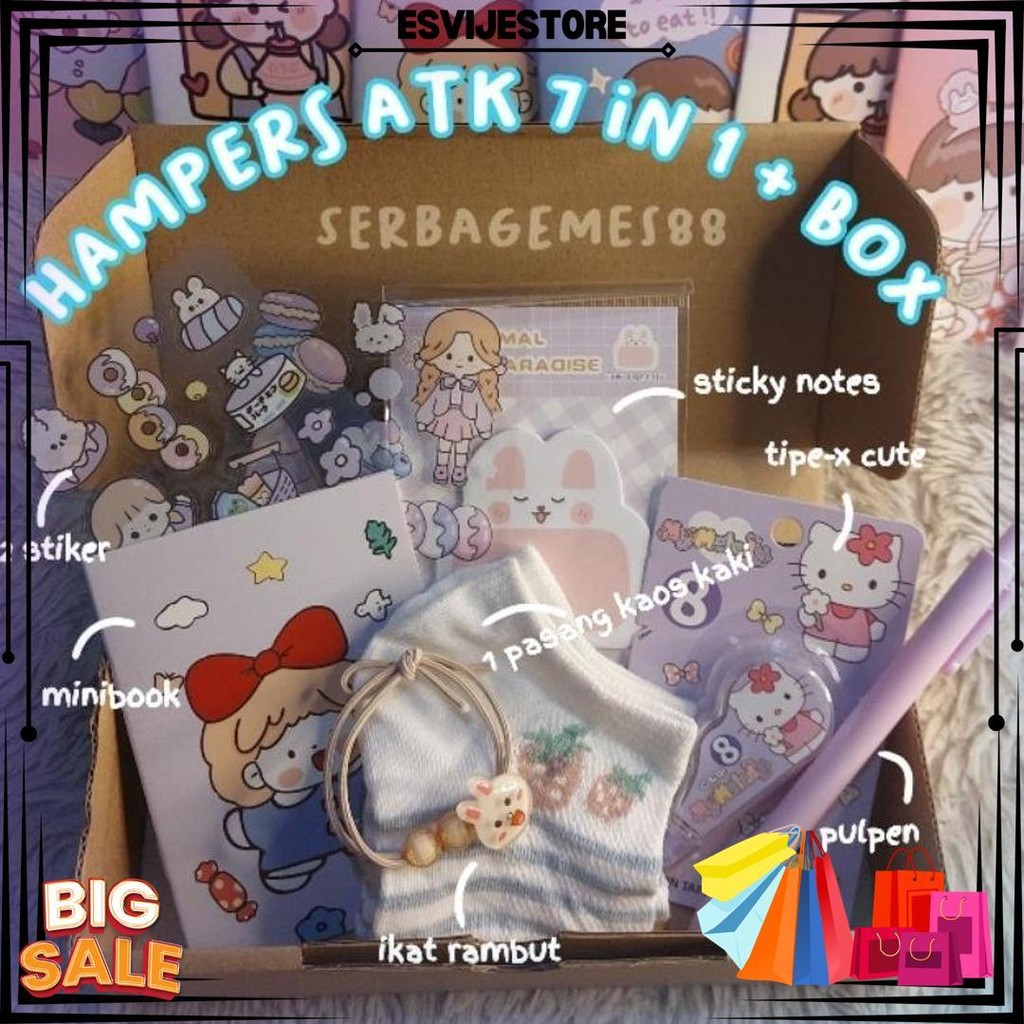 

Serbagemes88 - Set Alat Tulis 7 In 1 Lengkap / Gift Hadiah Hampers Kado Sekolah Sanrio / Gift Box Cute Ulang Tahun Cewek Cowok / Alat Tulis Set Kado Ultah Murah / Stationery Set Wisuda Perpisahan / Paket Ultah Lucu Aesthetic / Kado Unik Anak Anak Murah D