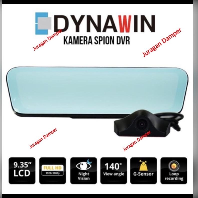 DVR DASHCAM DYNAWIN DUAL KAMERA SPION + BELAKANG