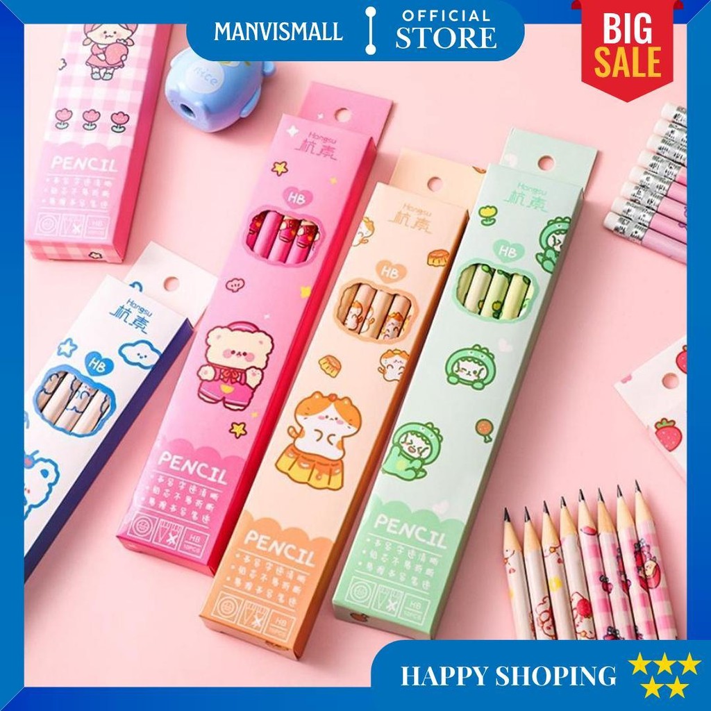 

New Pensil Tulis Hb 1 Set Isi 10 Pcs Pencil Cute D Promo 4.4